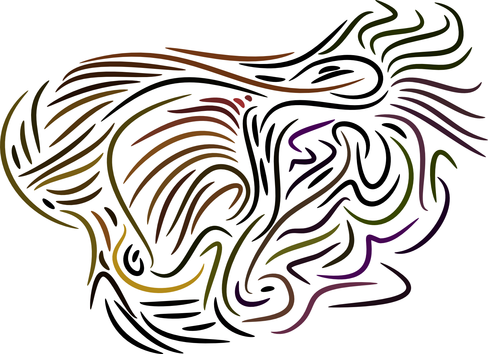 Abstract swirling lines